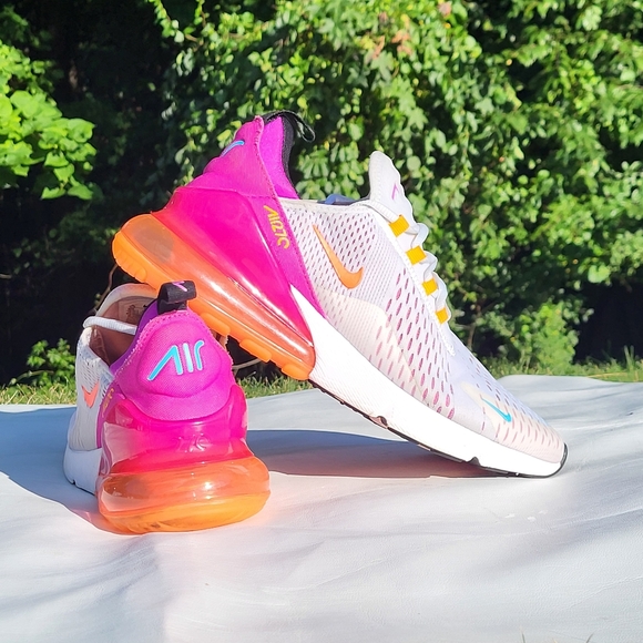 Nike Shoes - Nike Air Max 270 White Biege Pink Running Shoes FD0824-100